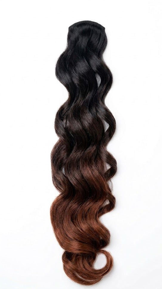 24" Ombre Goddess Box Braids Crochet Hair with Wavy Curly Ends – 3-Tone Synthetic Extensions | Zebaish Wigs & Extensions