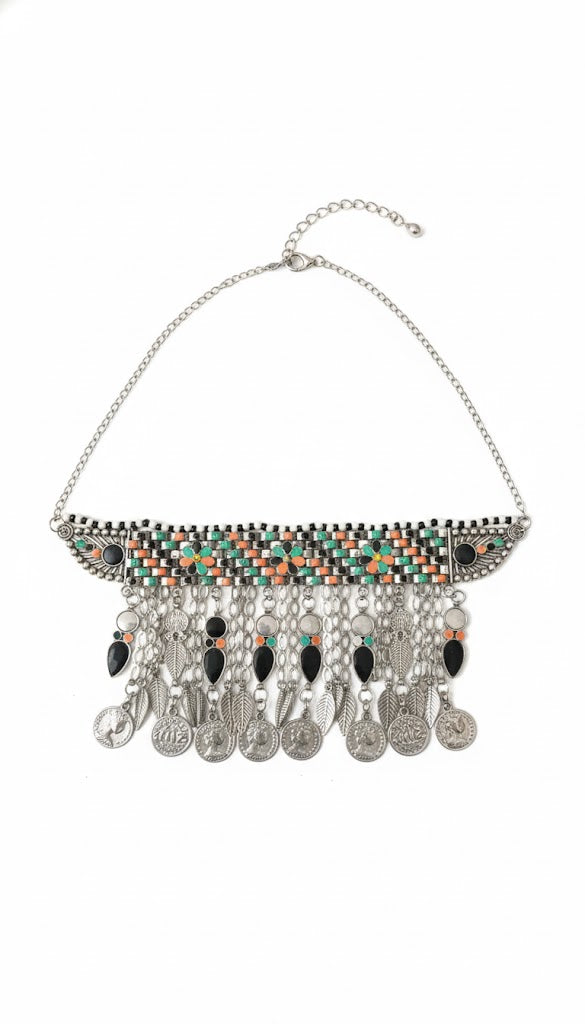Multi Color Collar Necklace | Zebaish Wigs & Extensions