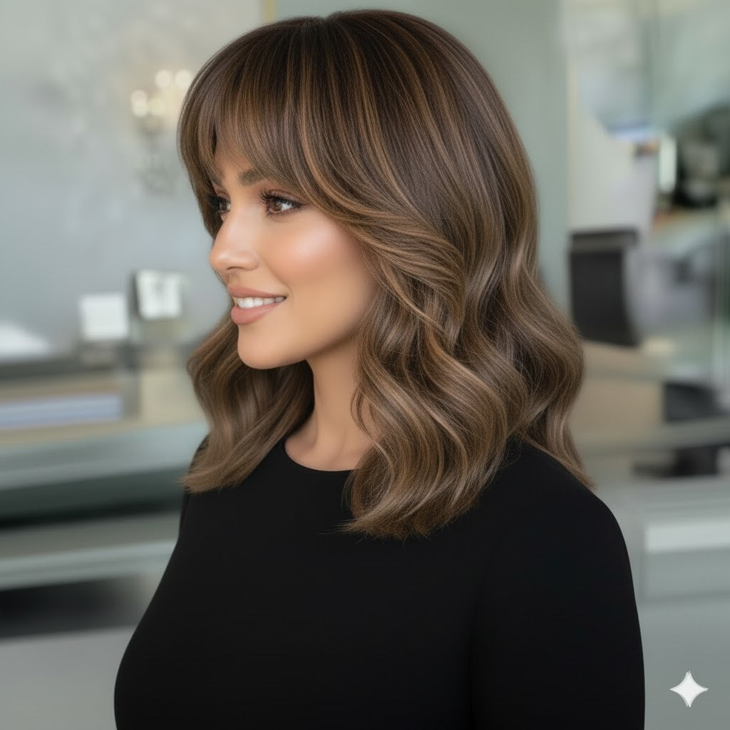 ZEBAISH CHOCOLATE BROWN BALAYAGE WIG