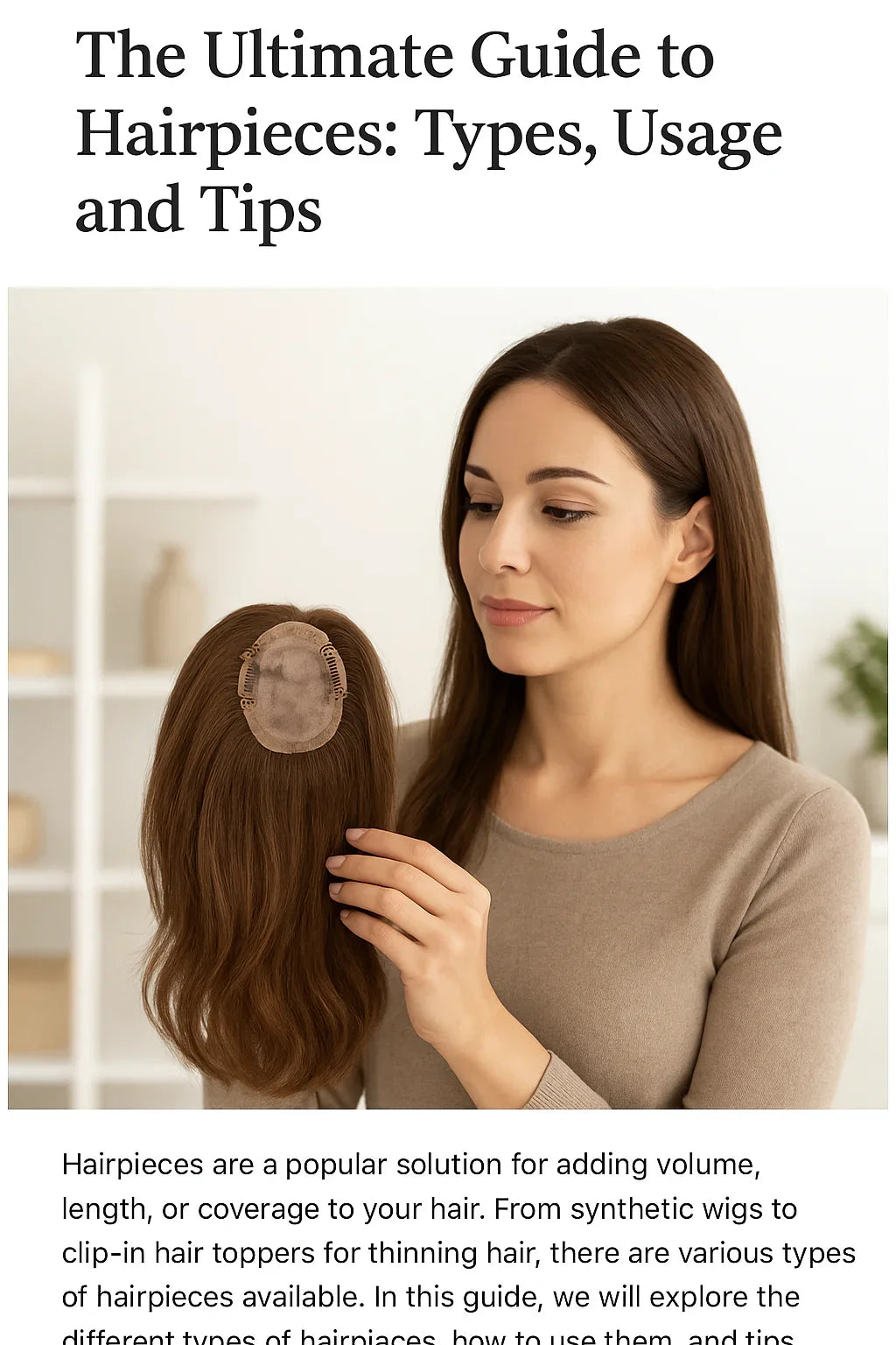 🌟 The Ultimate Guide to Wigs, Extensions & Hair Toppers in the USA