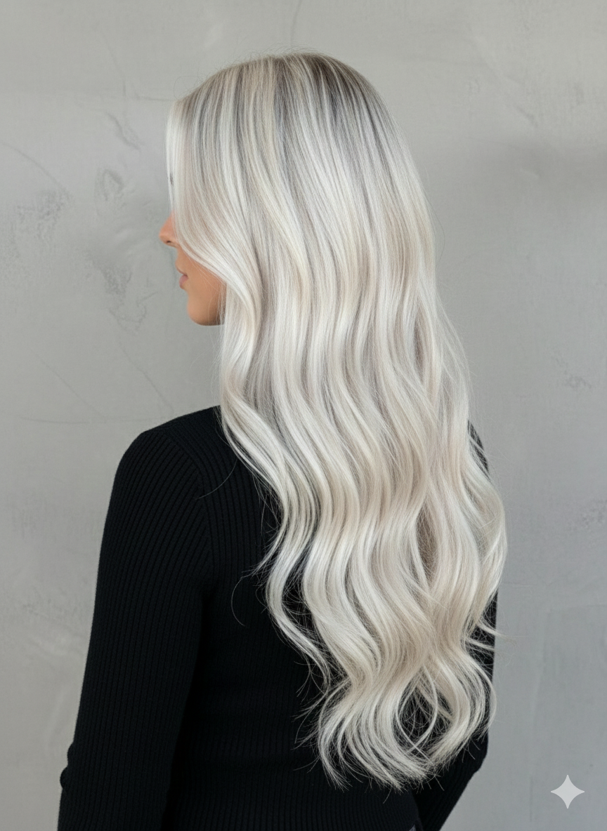 Halo Hair Extensions 24 Inch Synthetic - Long Wavy Dirty Blonde | Zebaish Wigs & Extensions