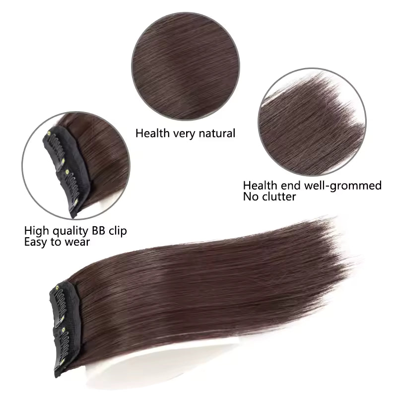 2 Clips Invisible Hair Pad 8 Inches long | Zebaish Wigs & Extensions