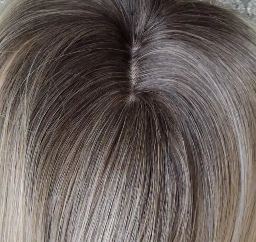 Smokey Blonde Ombre 3 Clips Topper 24" Long(7697) Synthetic Hair | Zebaish Wigs & Extensions