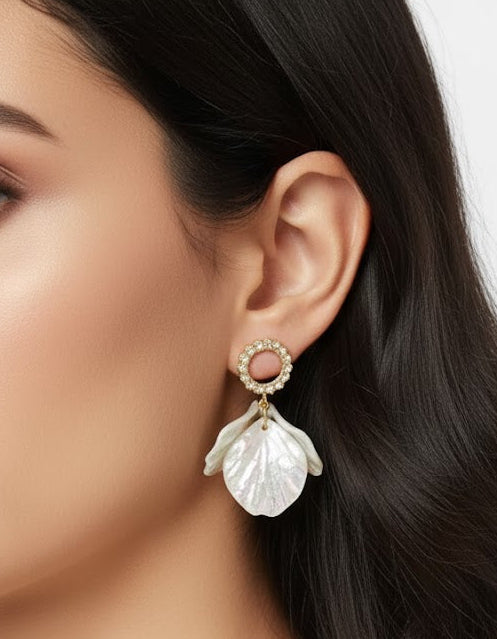 Deep Leaf Drop Earrings | Zebaish Wigs & Extensions