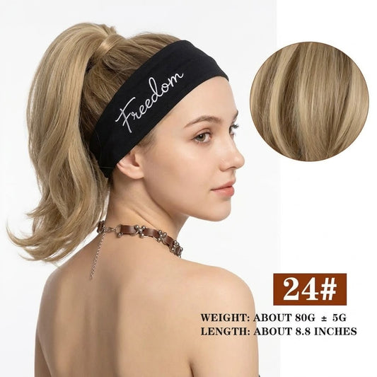Messy Chignon Dirty Blonde Color Hair Extension, 8-Inch Synthetic Fiber Updo, Volume Scrunchie With elastic band | Zebaish Wigs And Extensions