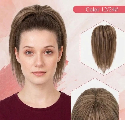 Messy Chignon Honey Color Hair Extension, 8-Inch Synthetic Fiber Updo, Volume Scrunchie With elastic band | Zebaish Wigs And Extension