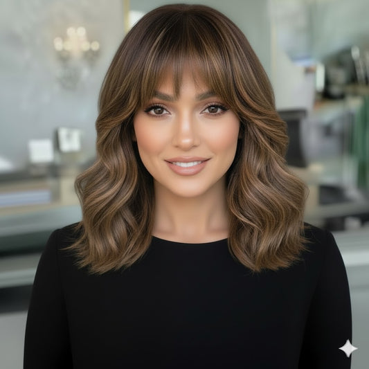 ZEBAISH CHOCOLATE BROWN BALAYAGE WIG